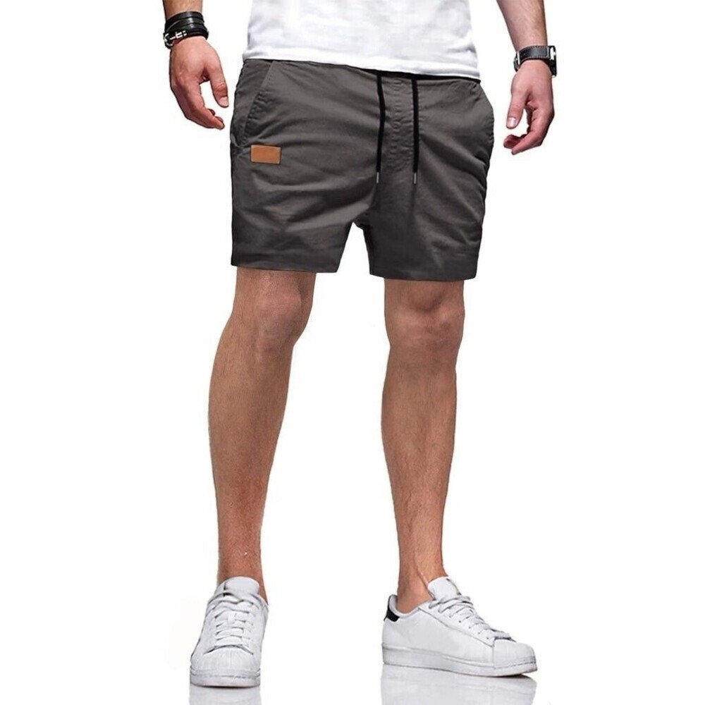 JMIERR Mens Shorts Cotton Drawstring Summer Beach Stretch Size 38
